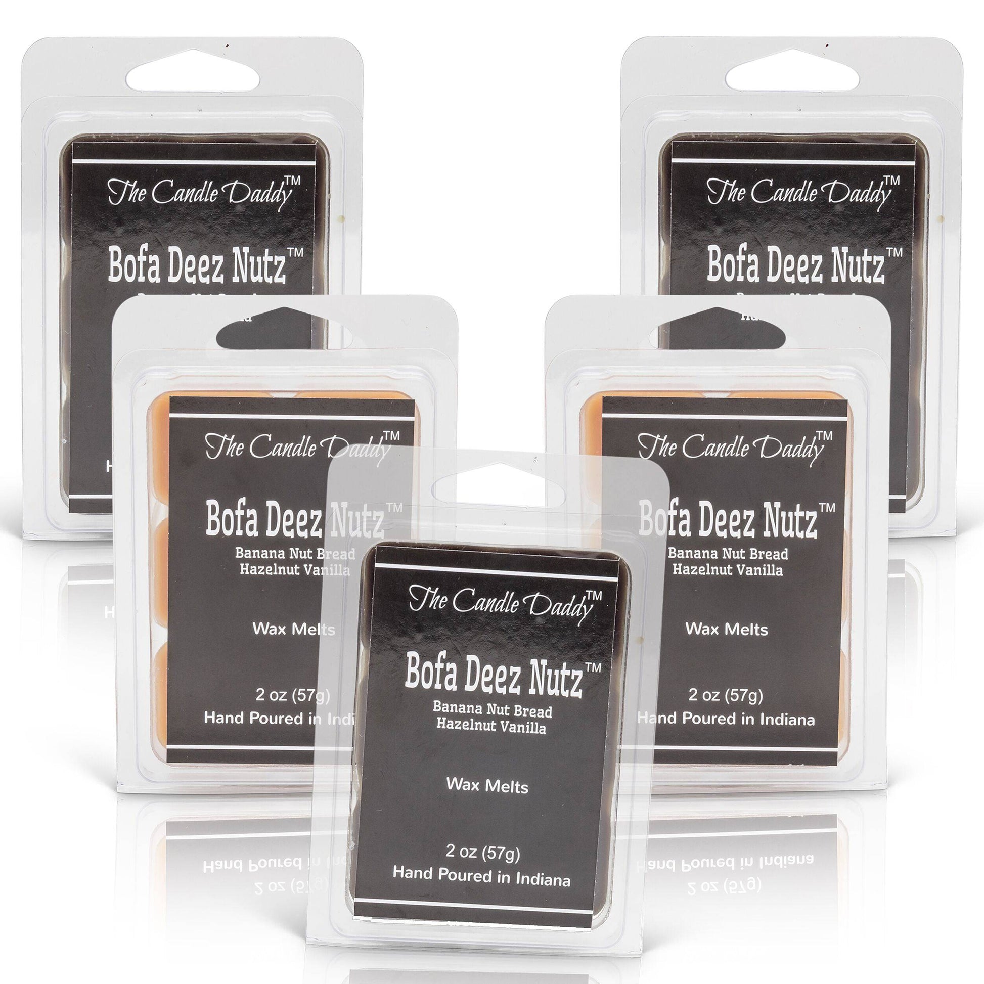 5 pack - Bofa Deez Nutz Wax Melts 5 (five) x 2 oz Packs.