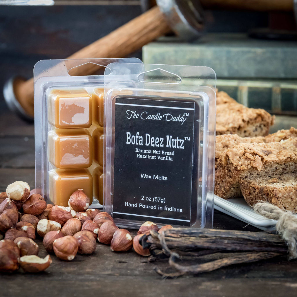 Bofa Deez Nutz  - Banana Nut Bread Scented Wax Melts - 1 Pack - 2 Ounces - 6 Cubes - The Candle Daddy