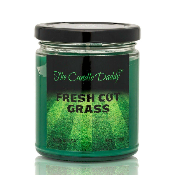 Fresh Cut Grass Scented Candle- 6 Ounce - 40 Hour Burn.