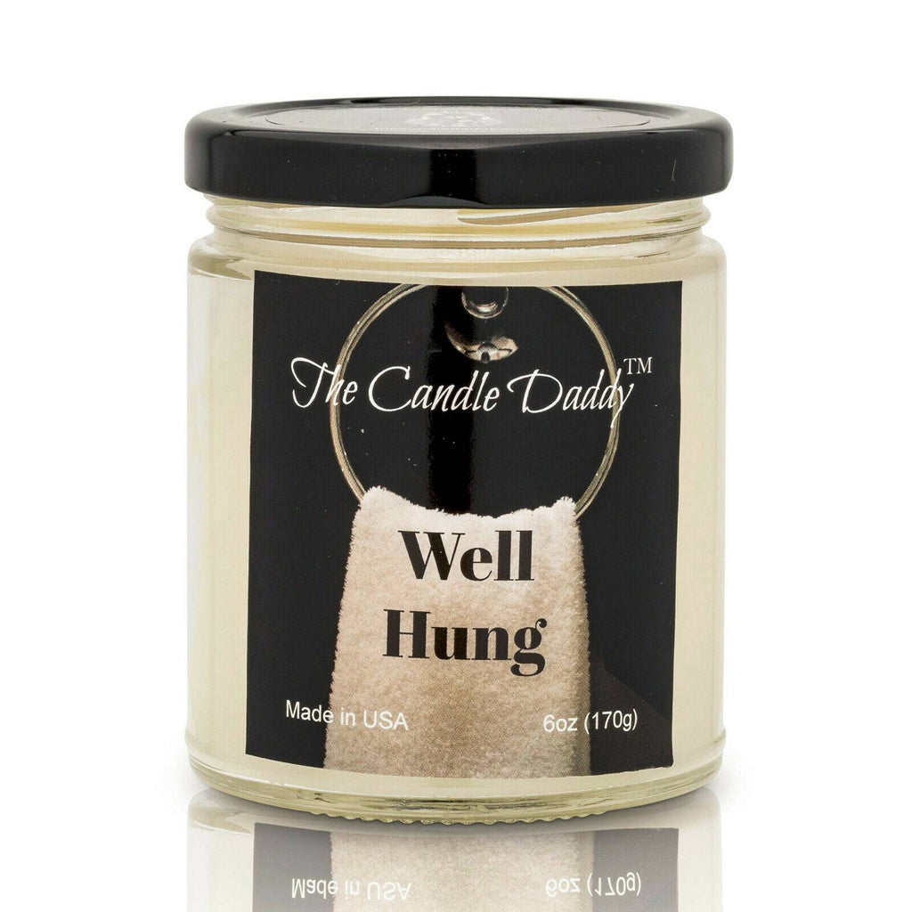 Well Hung- Fresh Linen Scented Candle- 6 Ounce - 40 Hour Burn.