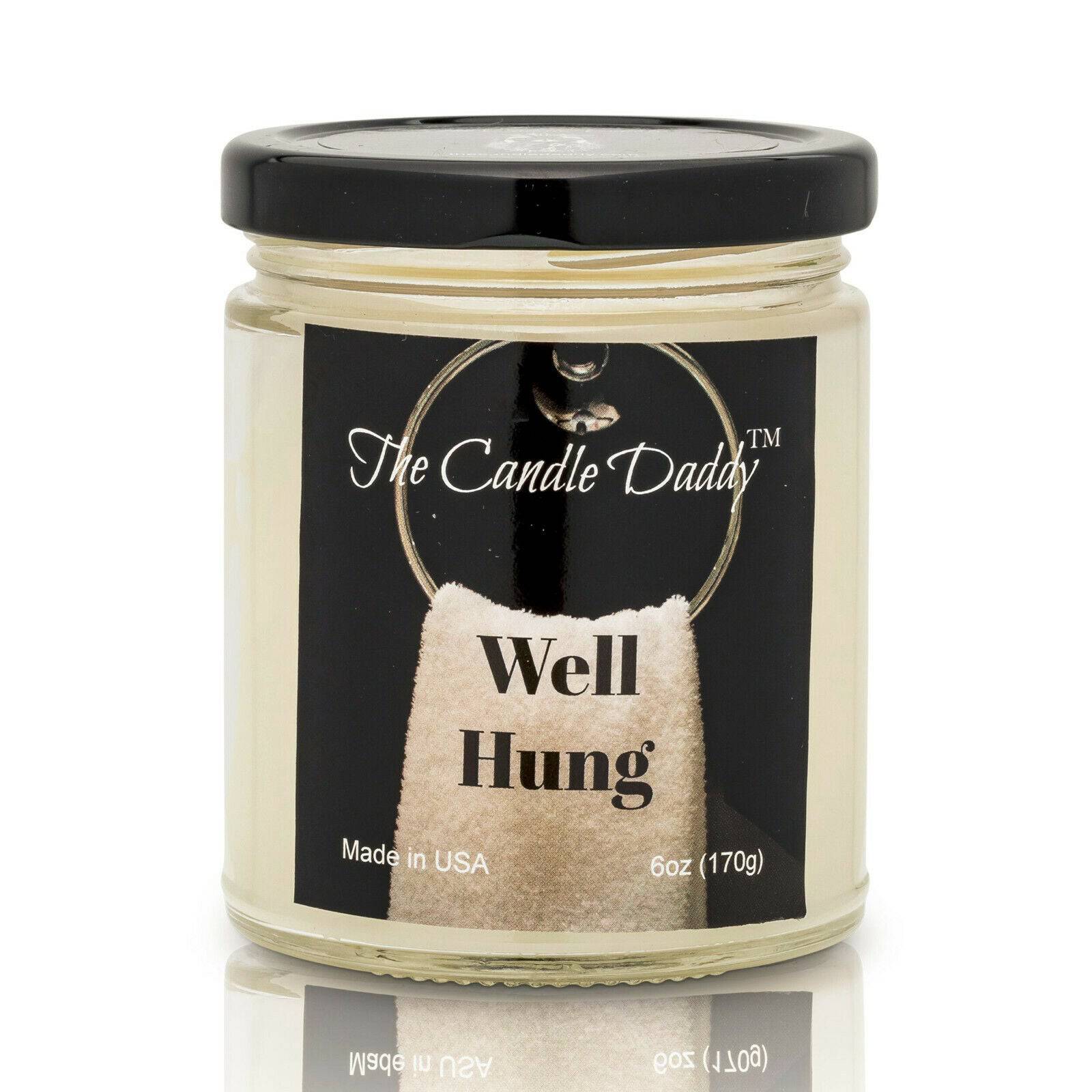 Well Hung- Fresh Linen Scented Candle- 6 Ounce - 40 Hour Burn.