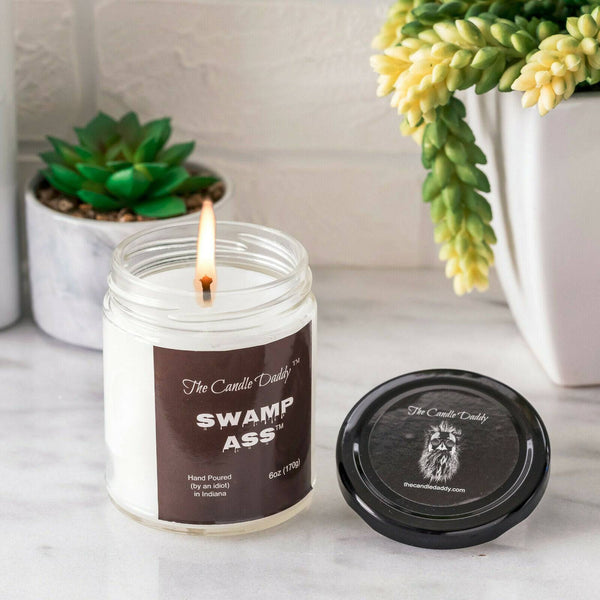 Swamp Ass -Very Horrible Smelling Candle- Practical Joke- 6 Ounce Candle - 40 Hour Burn.