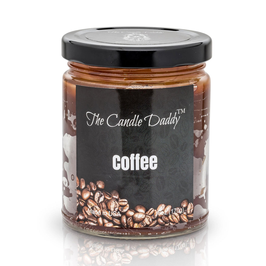 Coffee Scented Candle- 6 Ounce - 40 Hour Burn- The Candle Daddy- Hand poured in Indiana.