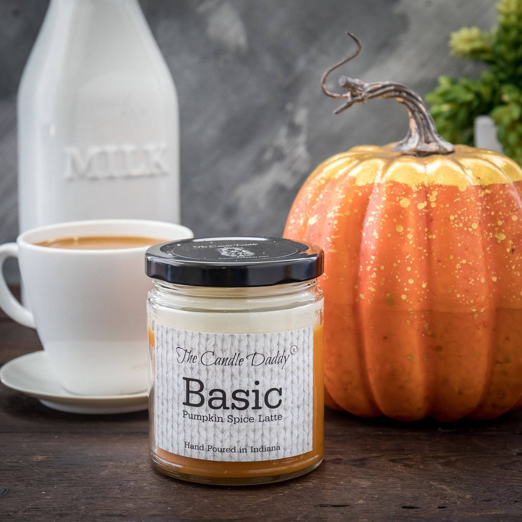 Basic- Fun & Funny Jar Candle- Pumpkin Spice Latte - 6 oz- 40 hour burn - The Candle Daddy