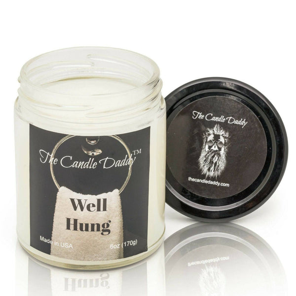 Well Hung- Fresh Linen Scented Candle- 6 Ounce - 40 Hour Burn.