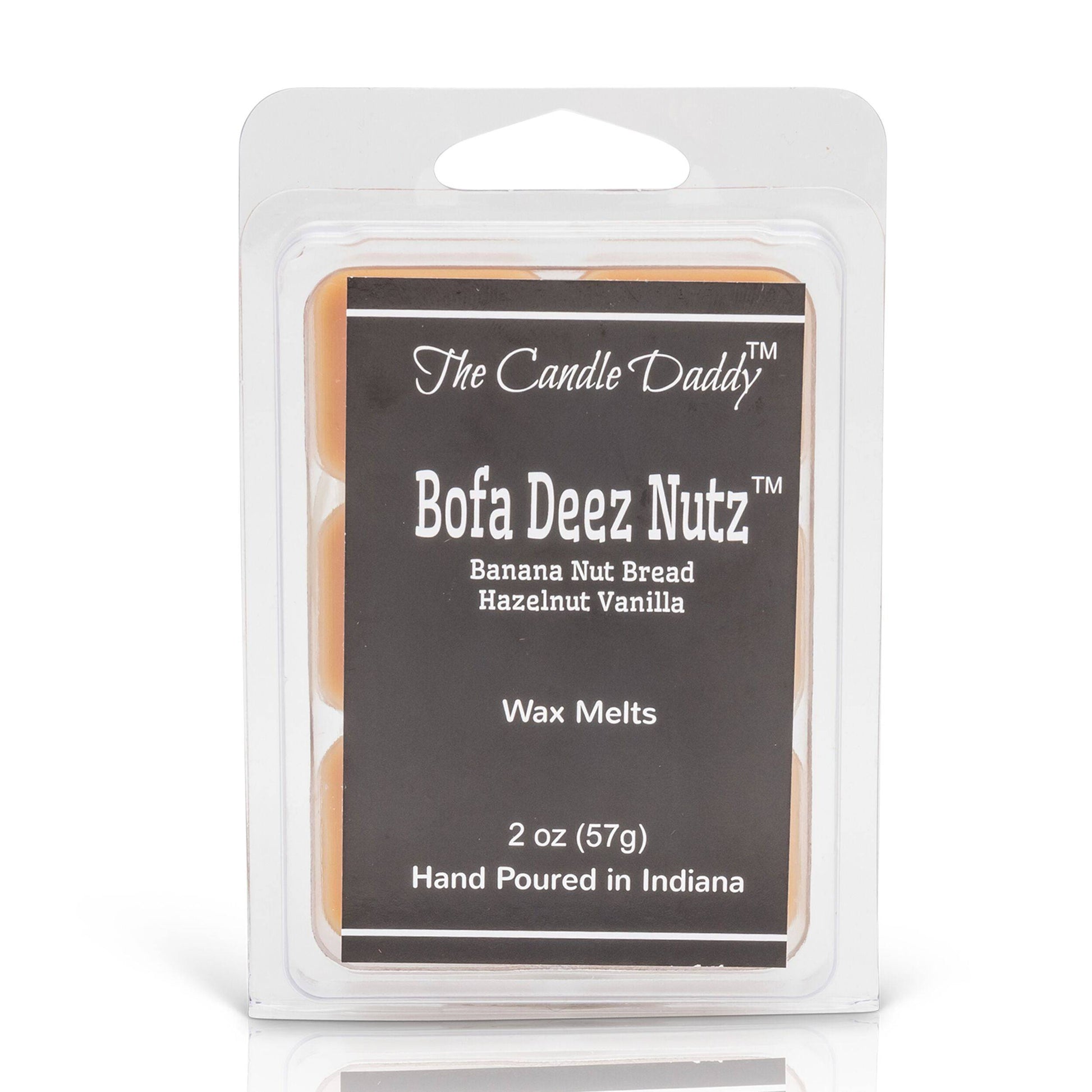 Bofa Deez Nutz  - Banana Nut Bread Scented Wax Melts - 1 Pack - 2 Ounces - 6 Cubes - The Candle Daddy
