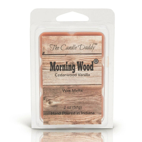 Morning Wood - Cedarwood Vanilla Scented Wax Melt - 1 Pack - 2 Ounces - 6 Cubes - The Candle Daddy