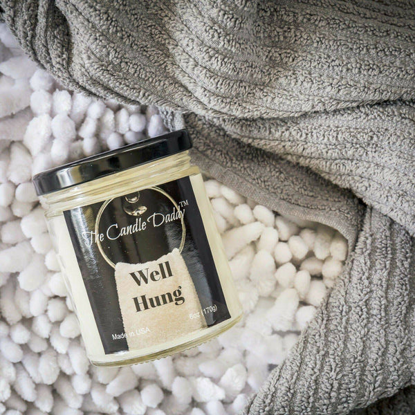 Well Hung- Fresh Linen Scented Candle- 6 Ounce - 40 Hour Burn.