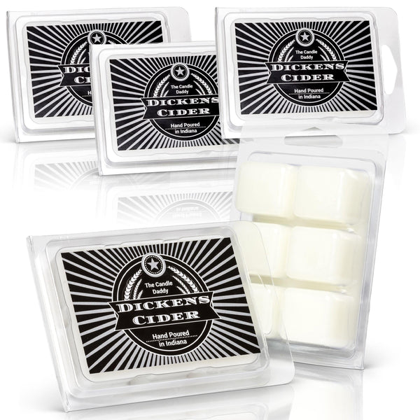 Dickens Cider - Apple Cider Bourbon Scented Wax Melts - 1 Pack - 2 Ounces - 6 Cubes - The Candle Daddy