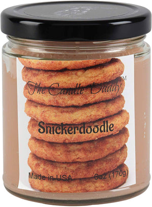 Snickerdoodle - Cookie Scented 6oz Candle - The Candle Daddy - Poured in USA - The Candle Daddy