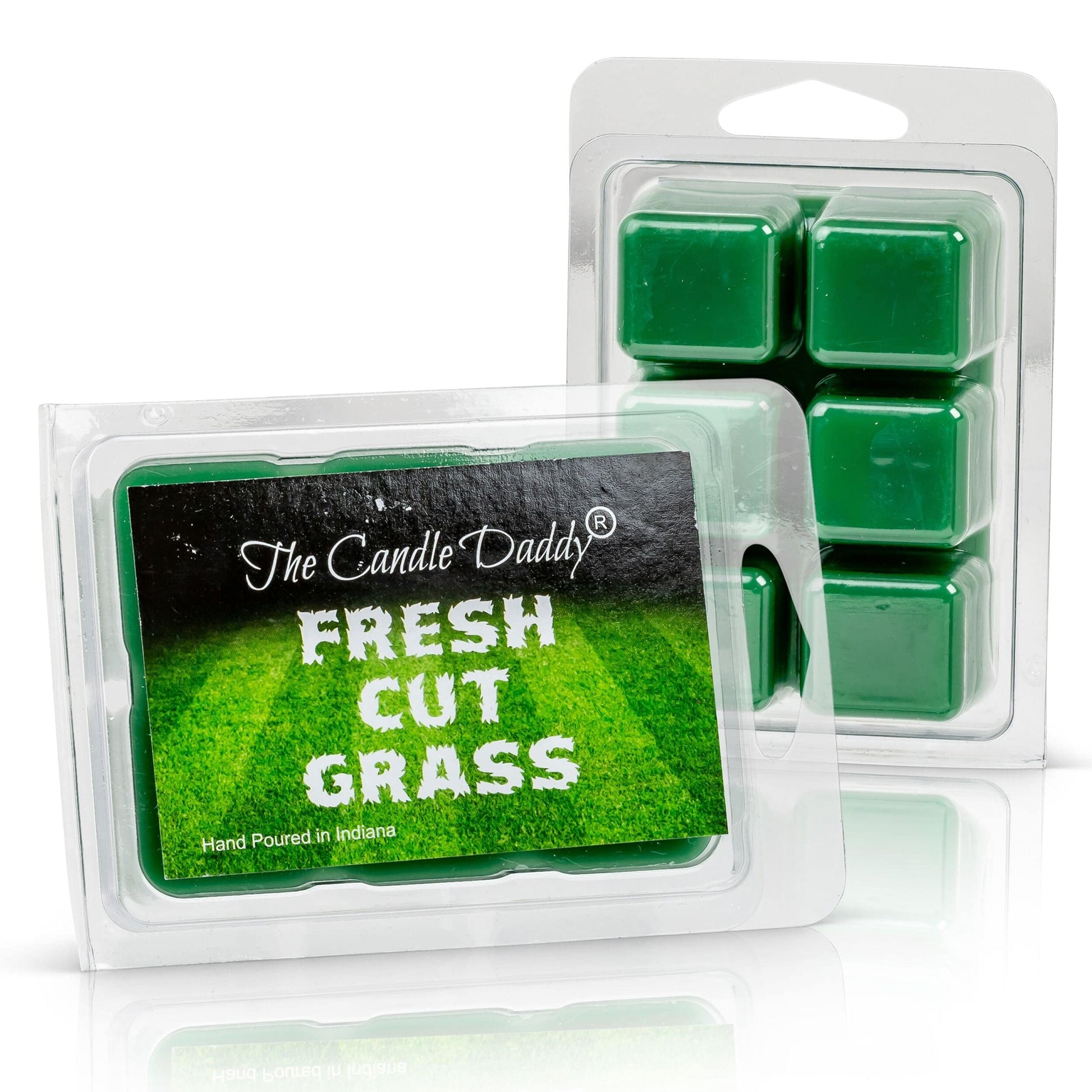 Fresh Cut Grass Scented Wax Melt - 1 Pack - 2 Ounces - 6 Cubes - The Candle Daddy
