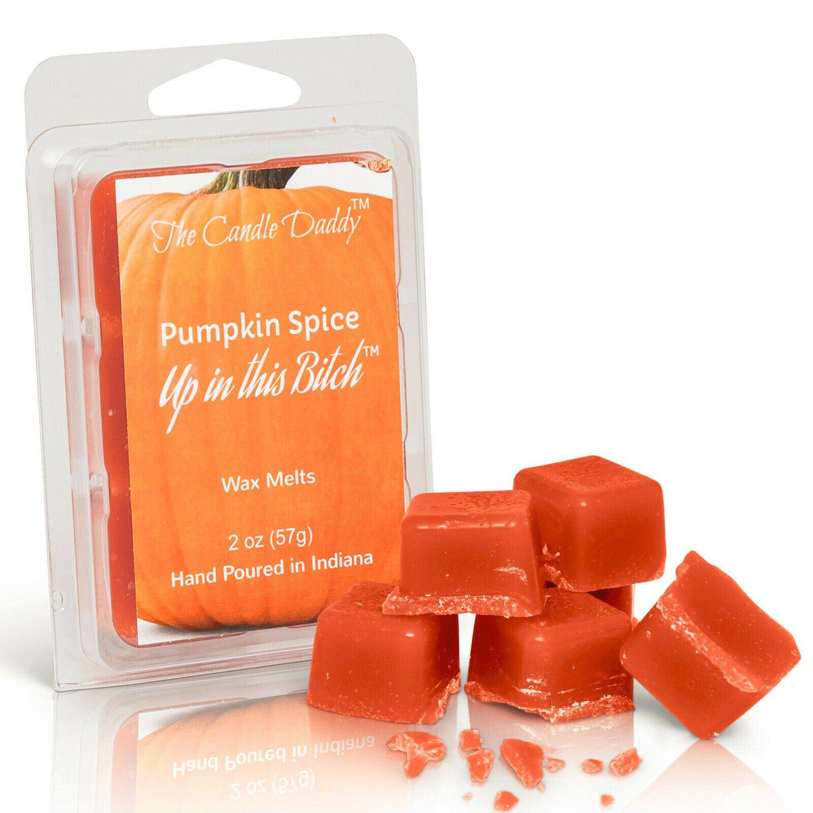 Pumpkin Spice Up In This Bitch - Pumpkin Spice Scented Wax Melt - 1 Pack - 2 Ounces - 6 Cubes - The Candle Daddy