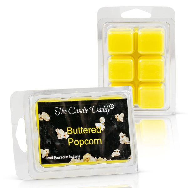 Buttered Popcorn - Movie Theatre Treat Scented Wax Melt - 1 Pack - 2 Ounces - 6 Cubes - The Candle Daddy