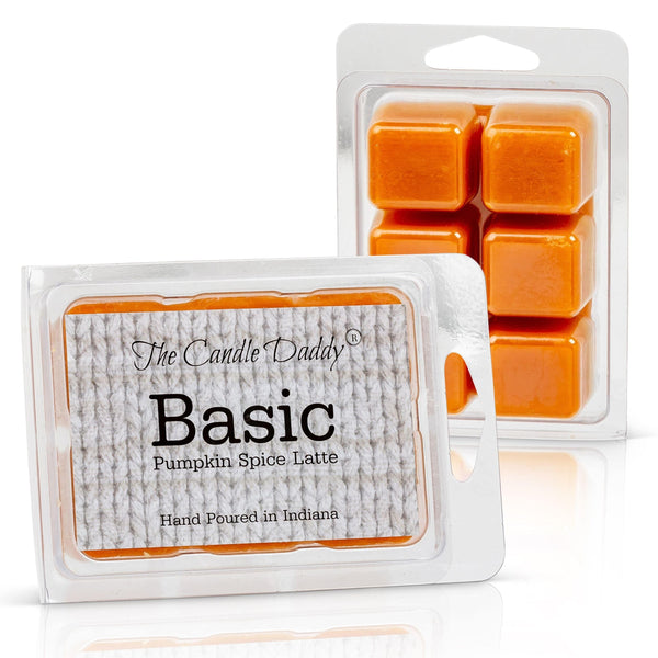 Basic - Pumpkin Spiced Latte Scented Wax Melt - 1 Pack - 2 Ounces - 6 Cubes - The Candle Daddy