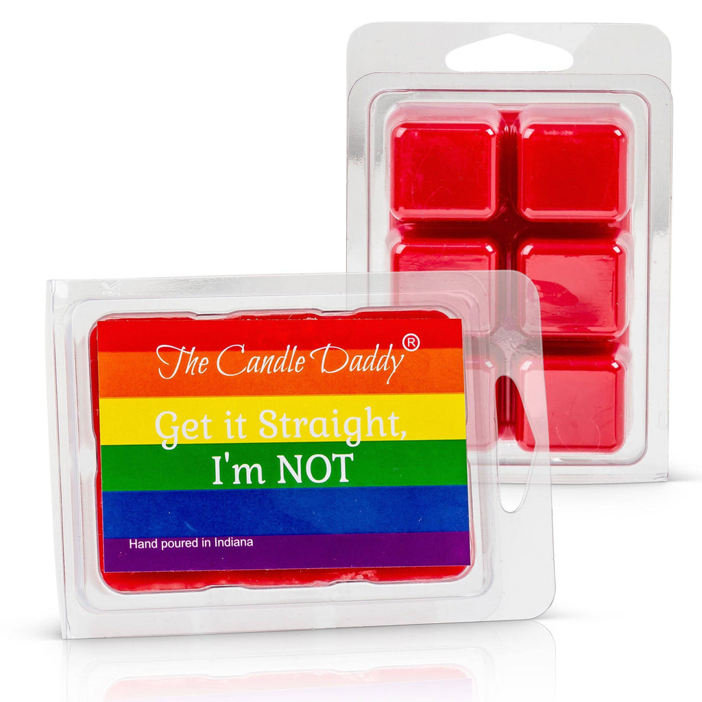 Get it Straight, I'm Not - Fresh Watermelon Scented Wax Melt - 1 Pack - 2 Ounces - 6 Cubes - The Candle Daddy